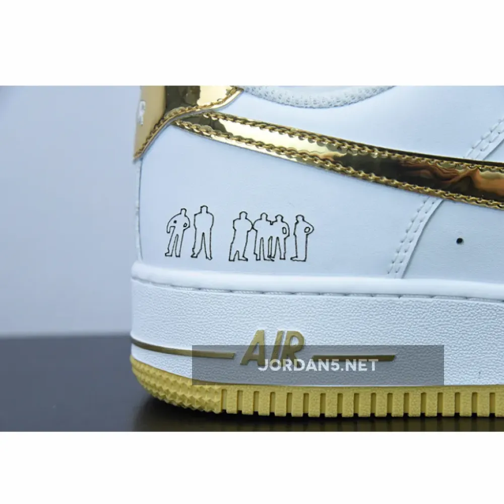 Nike Air Force 1 Low Players White Metallic Gold 315092-171