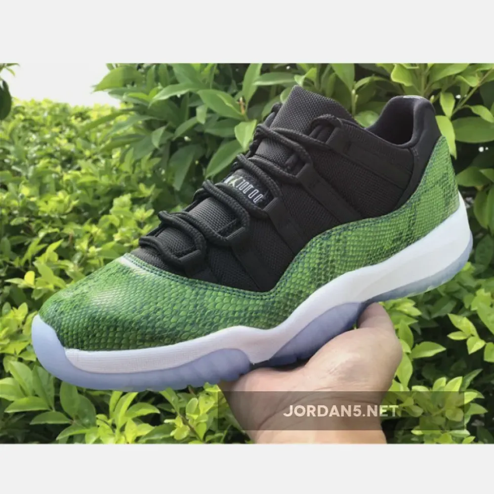Air Jordan 11 Retro Low Black/Nightshade-White-Volt  528895-033