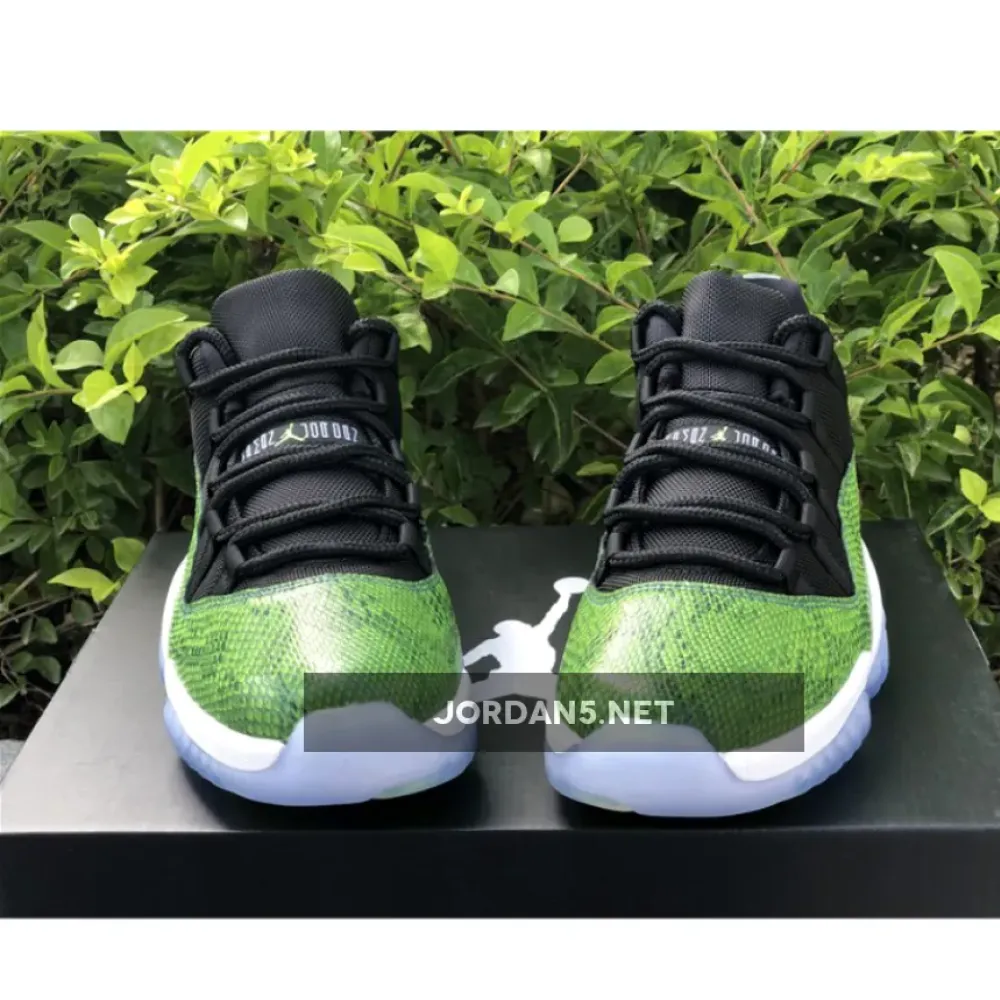 Air Jordan 11 Retro Low Black/Nightshade-White-Volt  528895-033