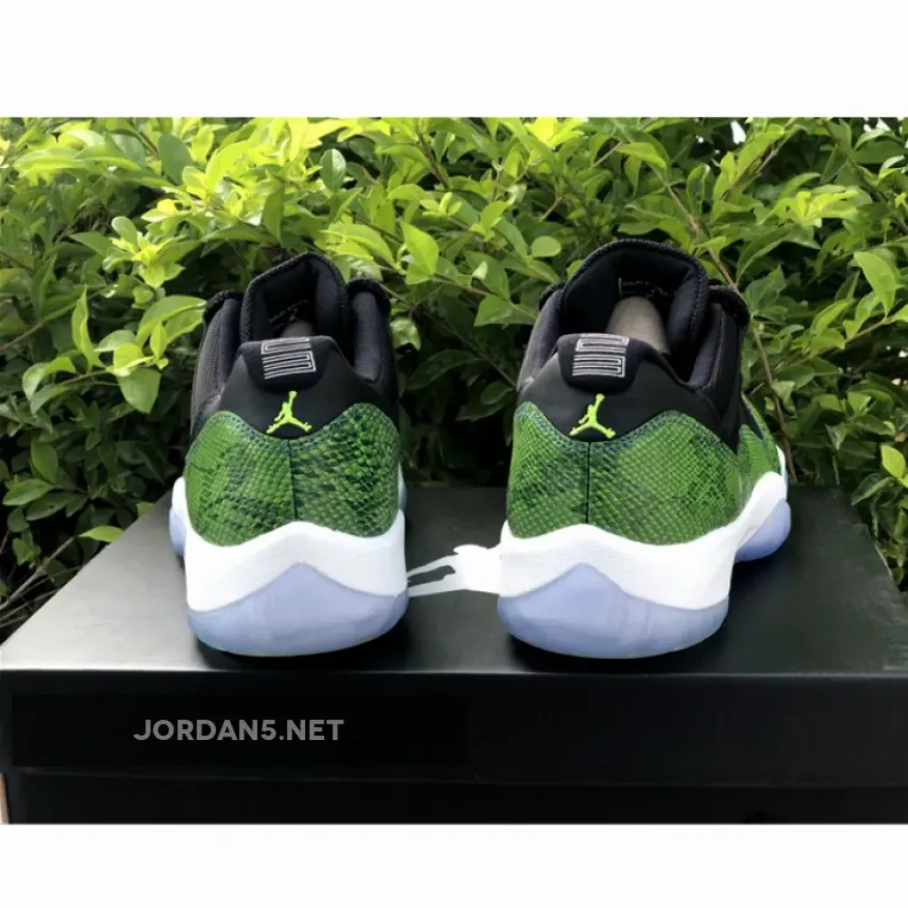 Air Jordan 11 Retro Low Black/Nightshade-White-Volt  528895-033