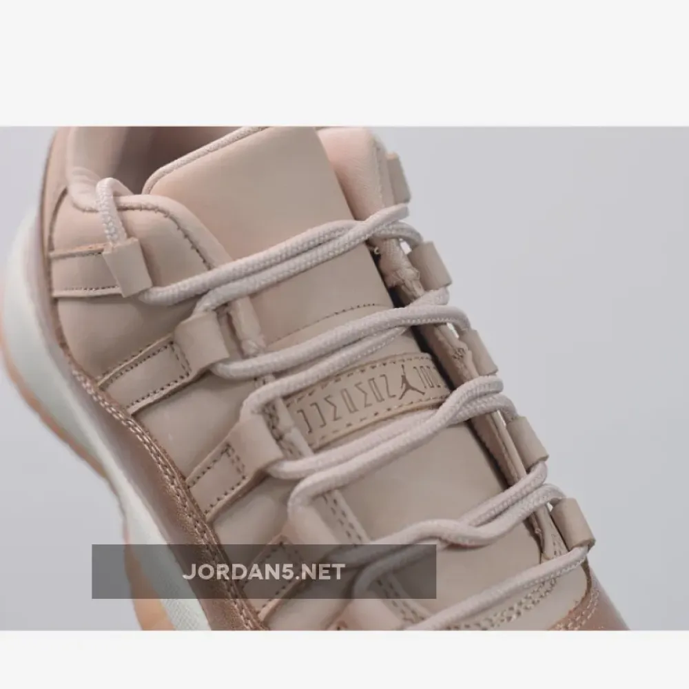 Air Jordan 11 Low GS “Rose Gold” Sail/Metallic Red Bronze-Gum Brown AH7860-105