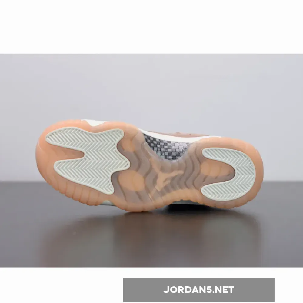 Air Jordan 11 Low GS “Rose Gold” Sail/Metallic Red Bronze-Gum Brown AH7860-105