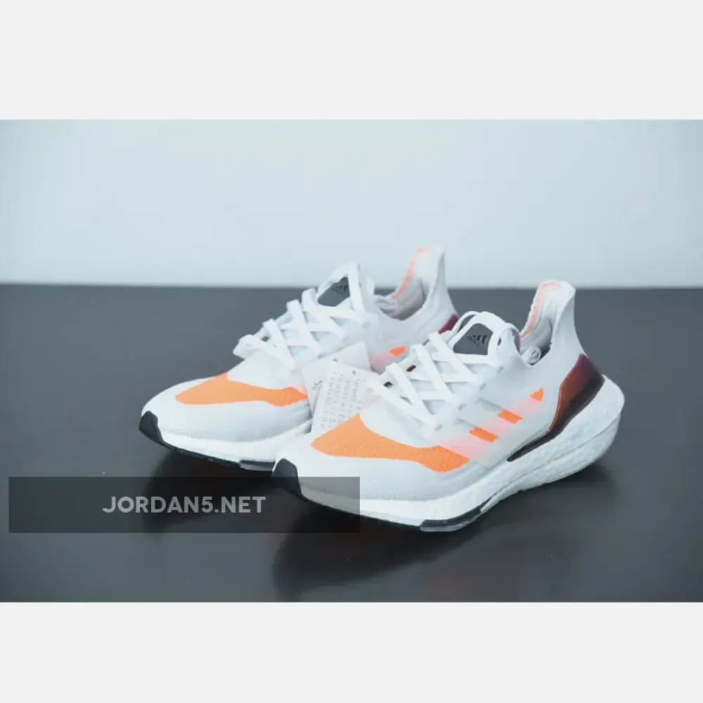 adidas Ultra Boost 2021 Grey Screaming Orange  FY0375