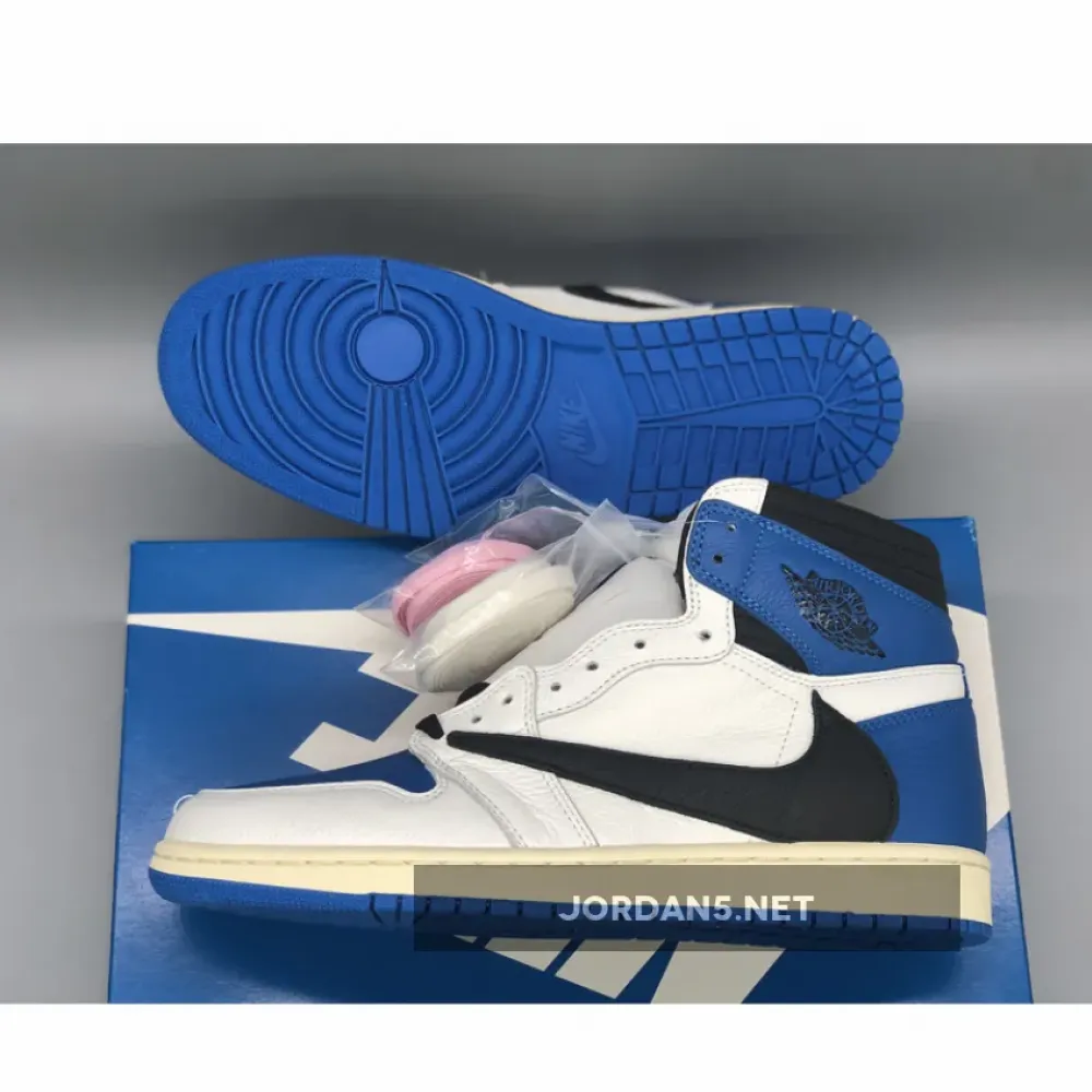 Travis Scott x Fragment x Air Jordan 1 High OG SP “Military Blue” DH3227-105