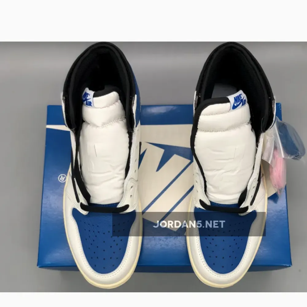 Travis Scott x Fragment x Air Jordan 1 High OG SP “Military Blue” DH3227-105