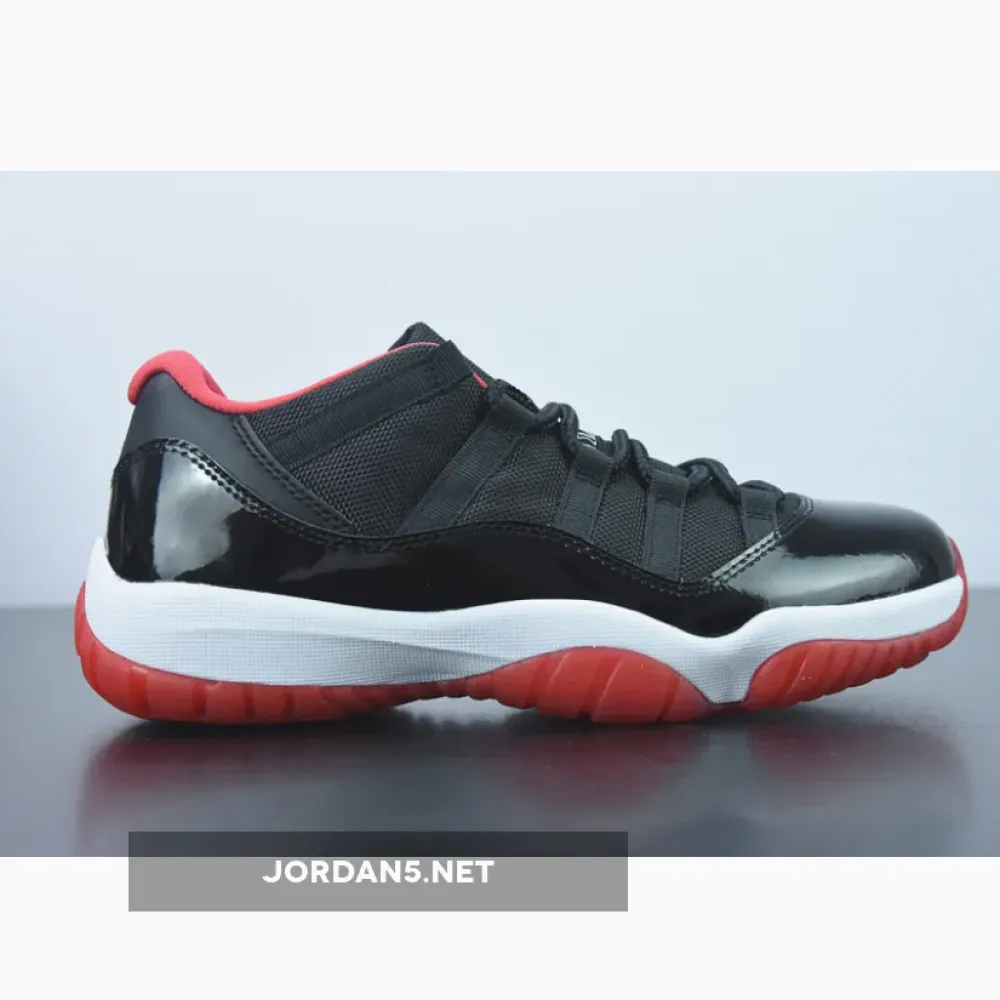 Air Jordan 11 Low “Bred” Black/True Red White  528895-012