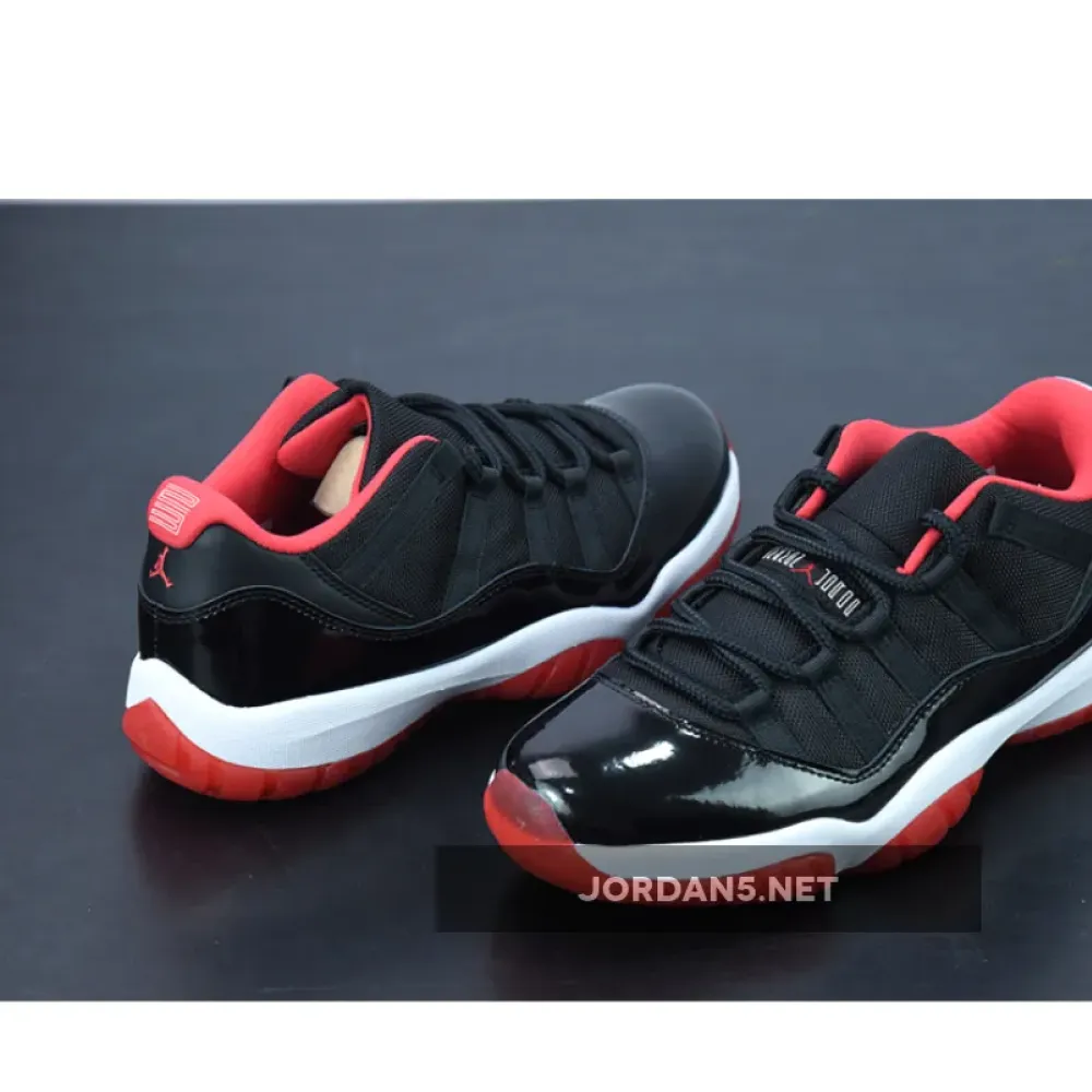 Air Jordan 11 Low “Bred” Black/True Red White  528895-012