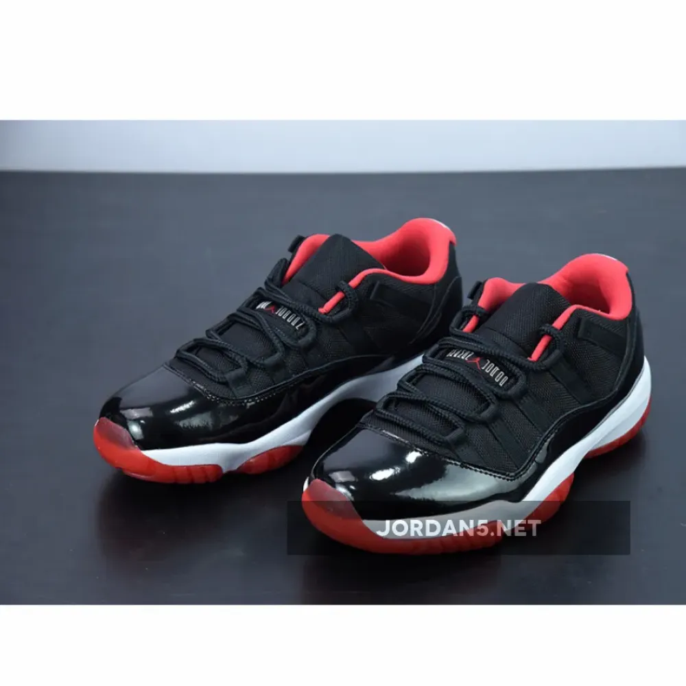 Air Jordan 11 Low “Bred” Black/True Red White  528895-012