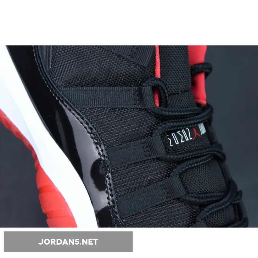 Air Jordan 11 Low “Bred” Black/True Red White  528895-012