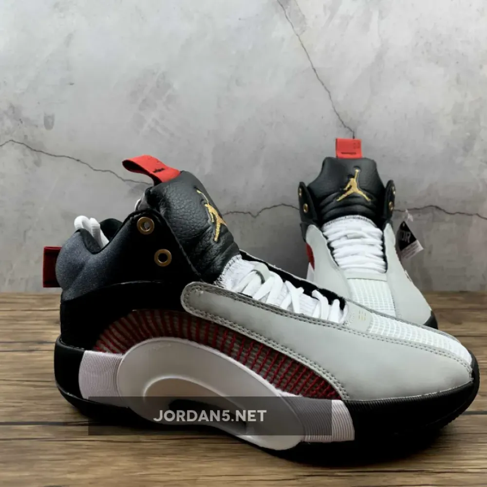 Titan x Air Jordan 35 Grey Charcoal Black Gold  DD4701-001