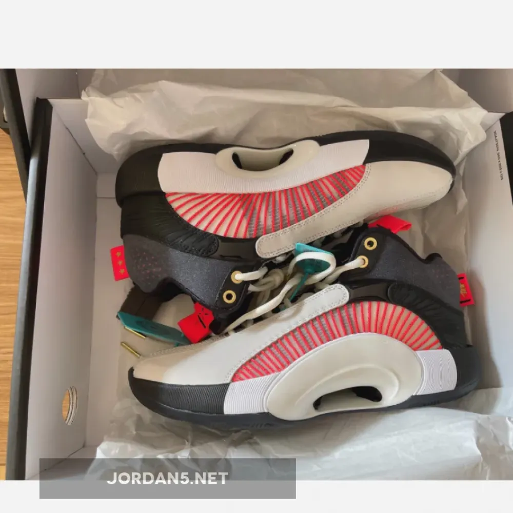 Titan x Air Jordan 35 Grey Charcoal Black Gold  DD4701-001