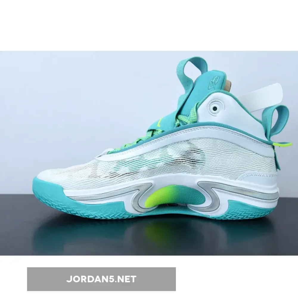 Air Jordan 36 Guo Ailun White/Teal  DM0796-107
