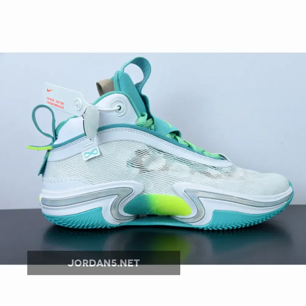 Air Jordan 36 Guo Ailun White/Teal  DM0796-107