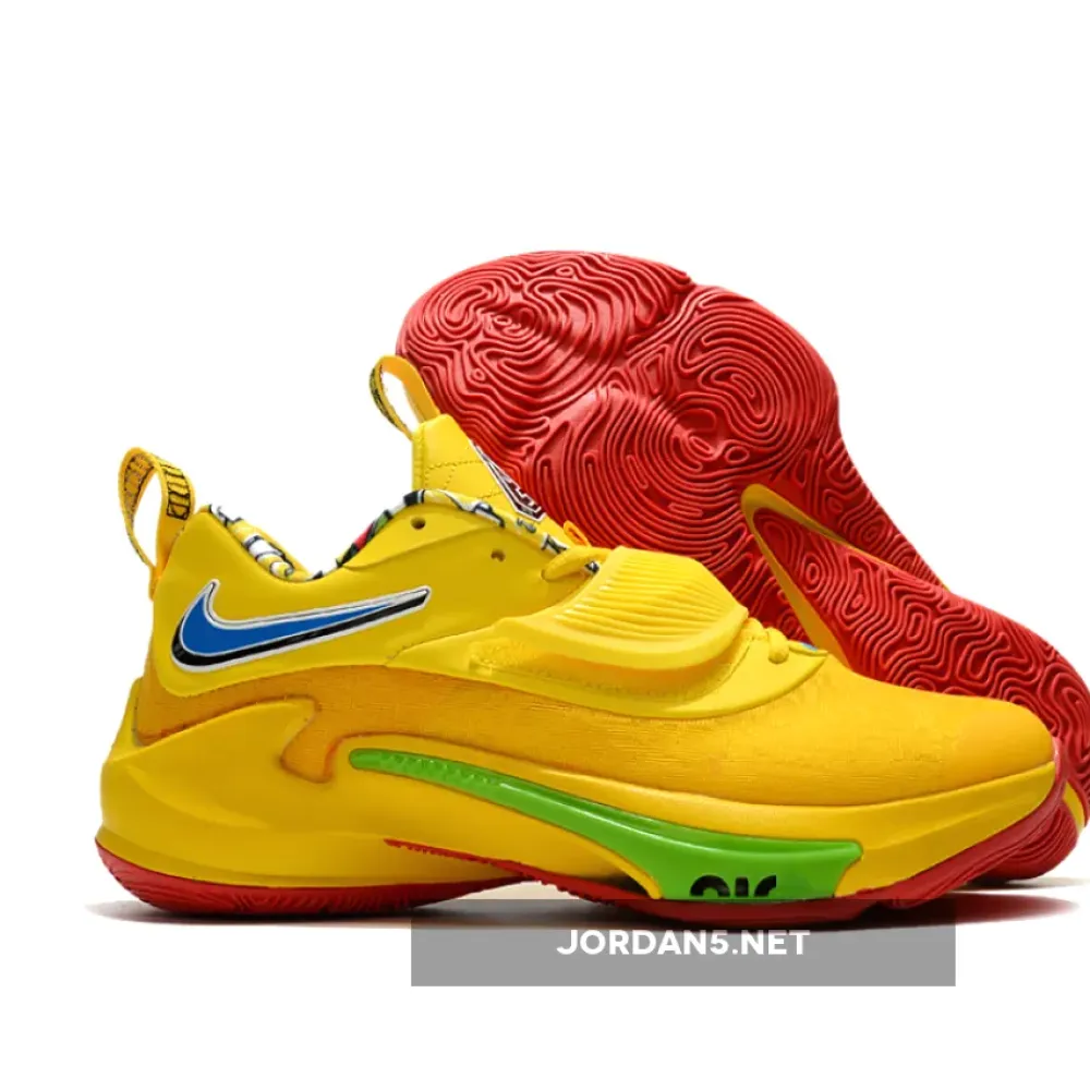 UNO X Nike Zoom Freak 3 Yellow/Blue-Green  DC9364-700