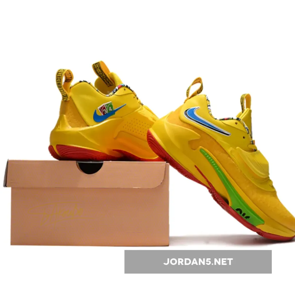 UNO X Nike Zoom Freak 3 Yellow/Blue-Green  DC9364-700