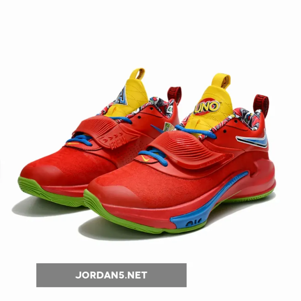 UNO X Nike Zoom Freak 3 University Red/Black-White  DC9364-600