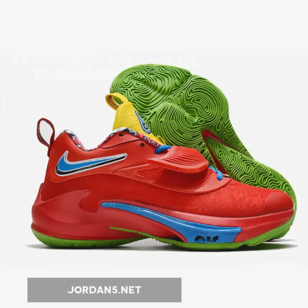 UNO X Nike Zoom Freak 3 University Red/Black-White  DC9364-600