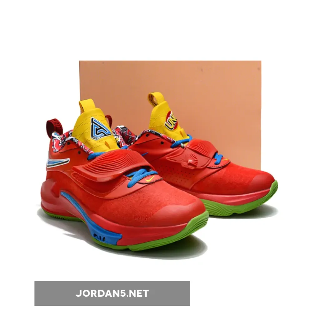 UNO X Nike Zoom Freak 3 University Red/Black-White  DC9364-600