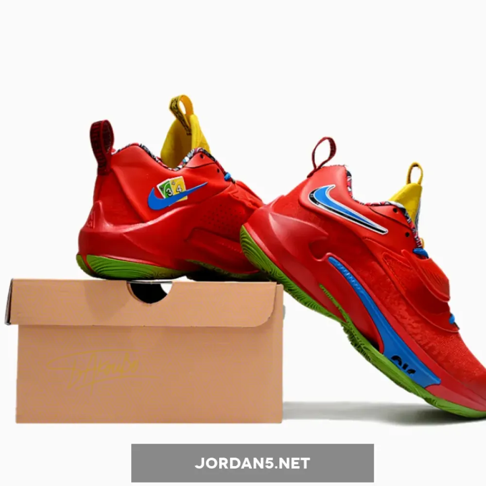 UNO X Nike Zoom Freak 3 University Red/Black-White  DC9364-600