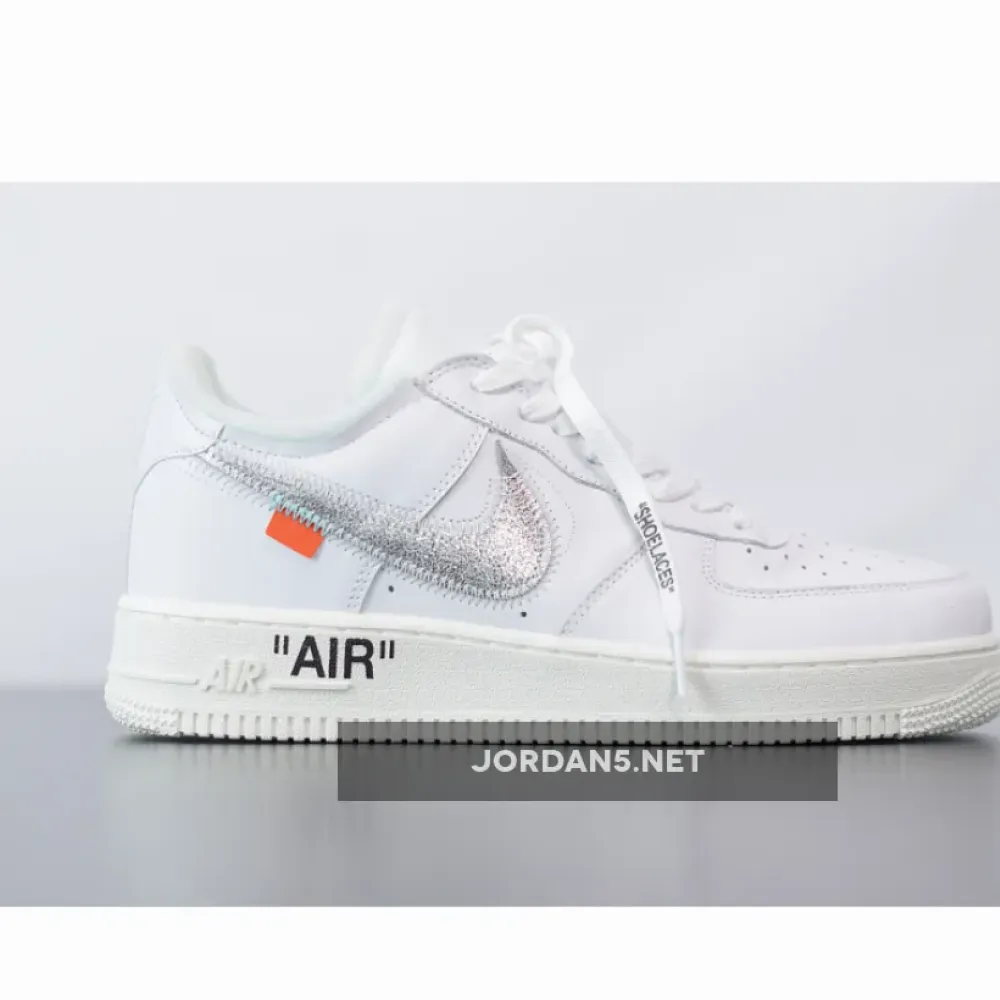 Off-White x Nike Air Force 1 Low “ComplexCon” White/Metallic Silver  AO4297-100