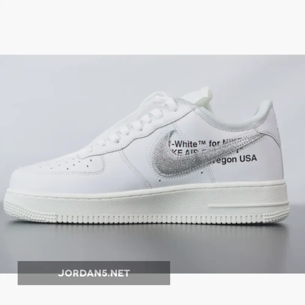 Off-White x Nike Air Force 1 Low “ComplexCon” White/Metallic Silver  AO4297-100
