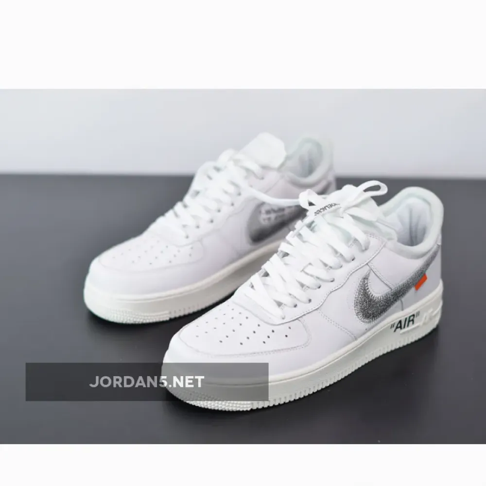 Off-White x Nike Air Force 1 Low “ComplexCon” White/Metallic Silver  AO4297-100