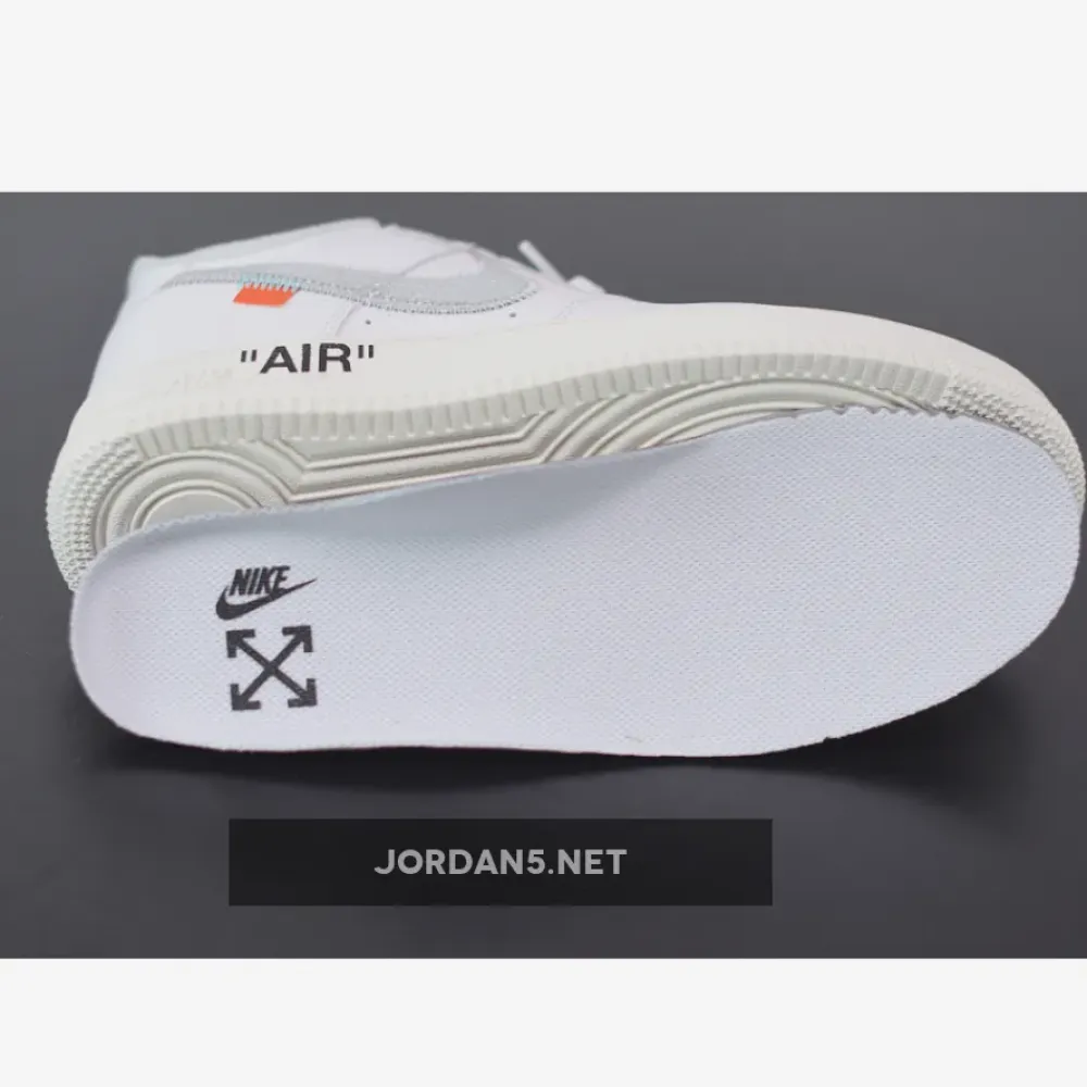 Off-White x Nike Air Force 1 Low “ComplexCon” White/Metallic Silver  AO4297-100