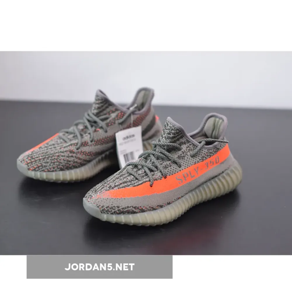 adidas Yeezy Boost 350 V2 Steel Grey/Beluga-Solar Red  BB1826
