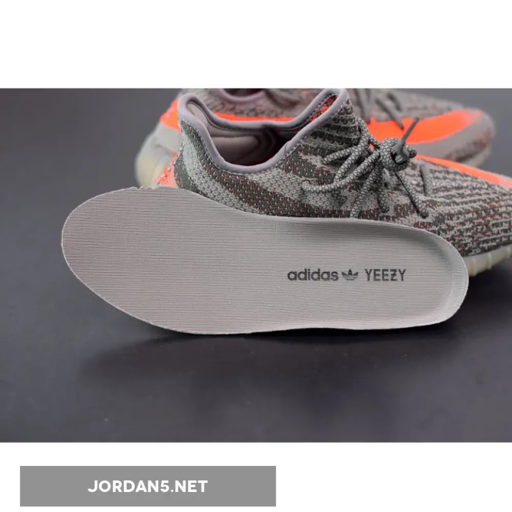 adidas Yeezy Boost 350 V2 Steel Grey/Beluga-Solar Red  BB1826