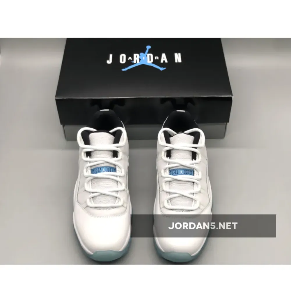 Air Jordan 11 Low “Legend Blue” White/Black-Legend Blue  AV2187-117