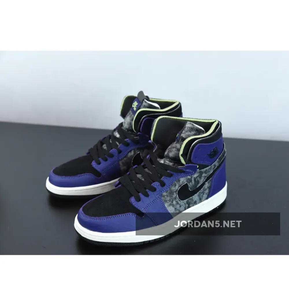 Air Jordan 1 Zoom Comfort “Bayou Boys” New Orchid/Lime Blast-Black DC2133-500