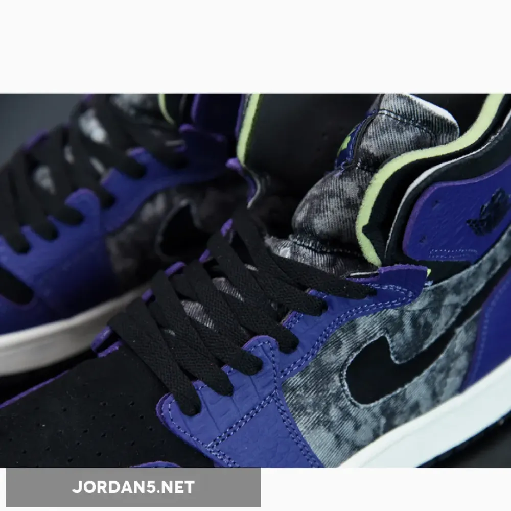 Air Jordan 1 Zoom Comfort “Bayou Boys” New Orchid/Lime Blast-Black DC2133-500