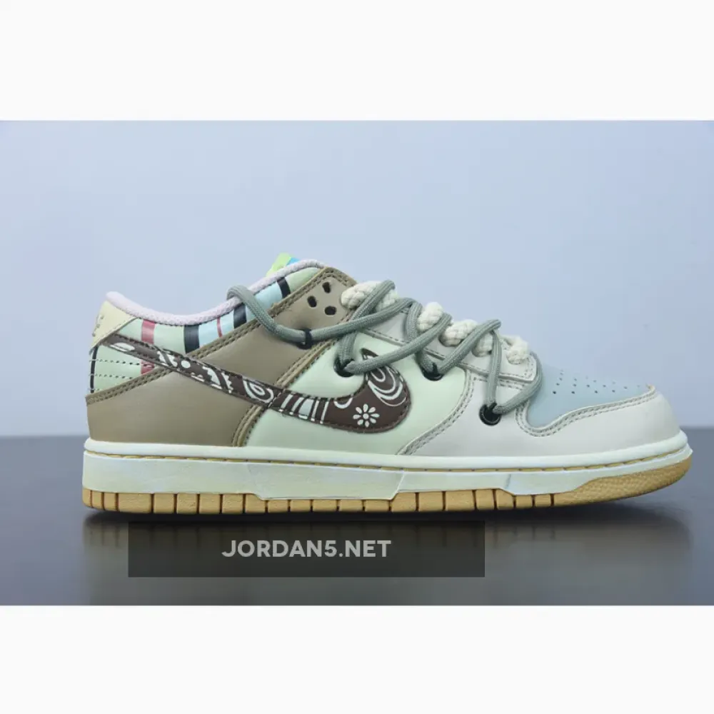 Nike SB Dunk Low Prm “Cashew Nut Flower” Beige Brown White