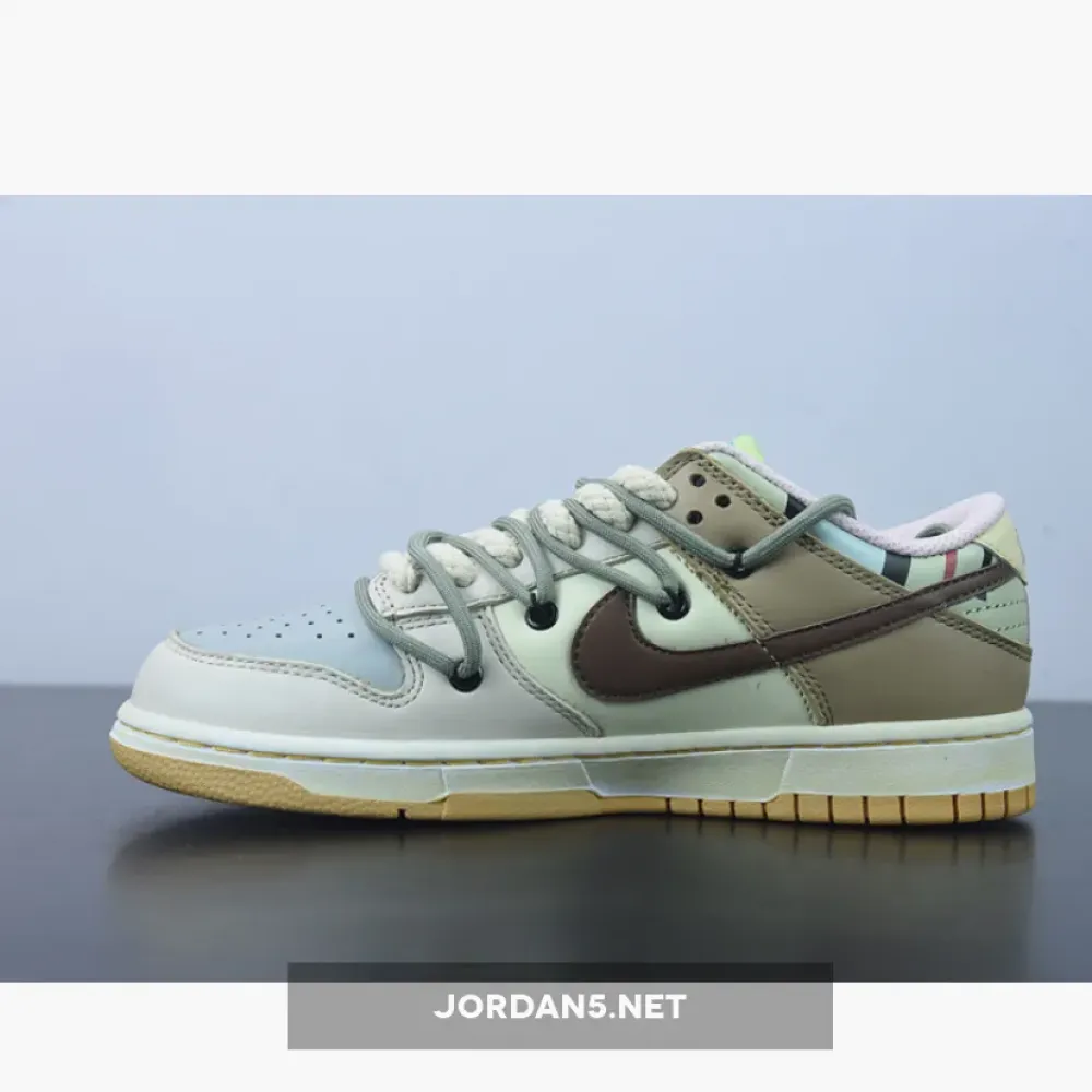 Nike SB Dunk Low Prm “Cashew Nut Flower” Beige Brown White