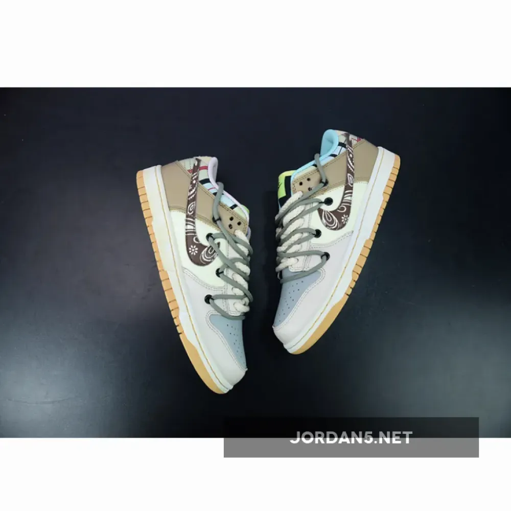 Nike SB Dunk Low Prm “Cashew Nut Flower” Beige Brown White