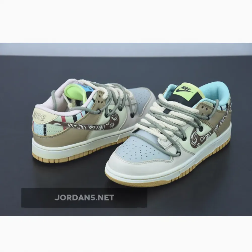 Nike SB Dunk Low Prm “Cashew Nut Flower” Beige Brown White