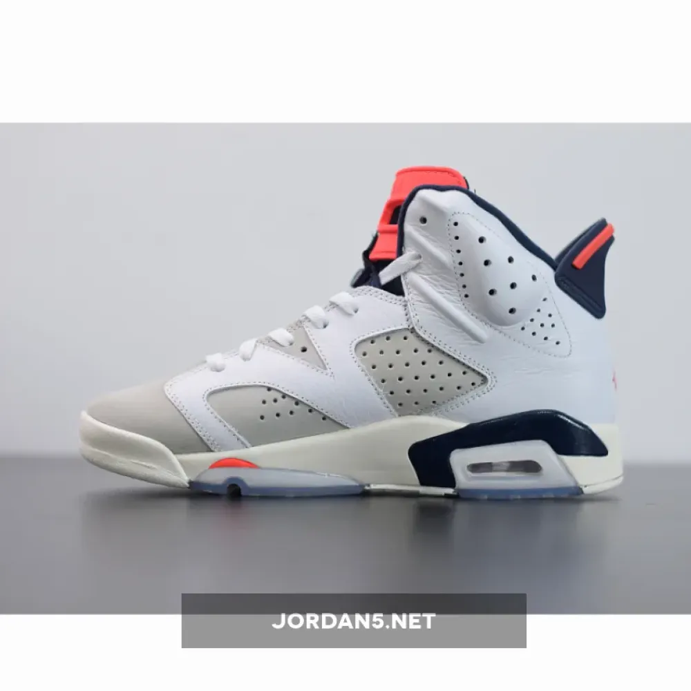 Air Jordan 6 Tinker White/Infrared 23-Neutral Grey-Sail  384664-104