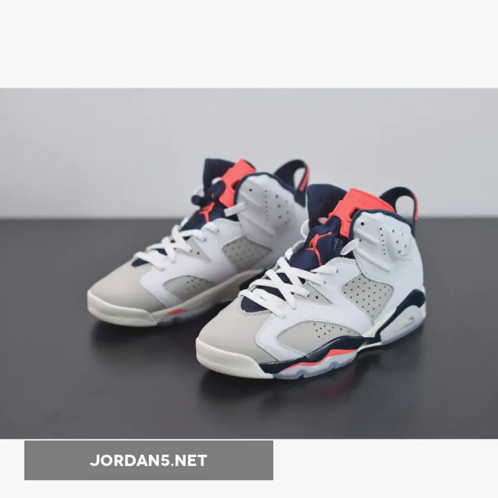 Air Jordan 6 Tinker White/Infrared 23-Neutral Grey-Sail  384664-104