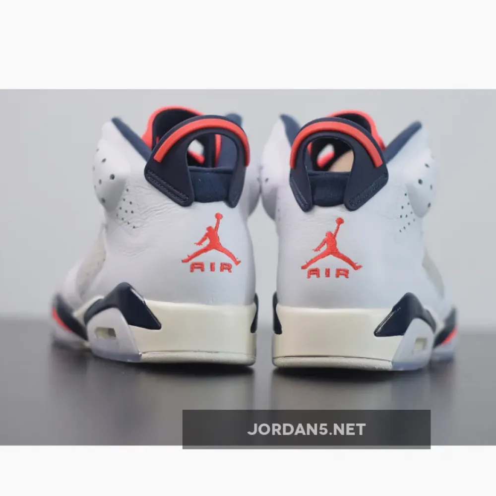 Air Jordan 6 Tinker White/Infrared 23-Neutral Grey-Sail  384664-104