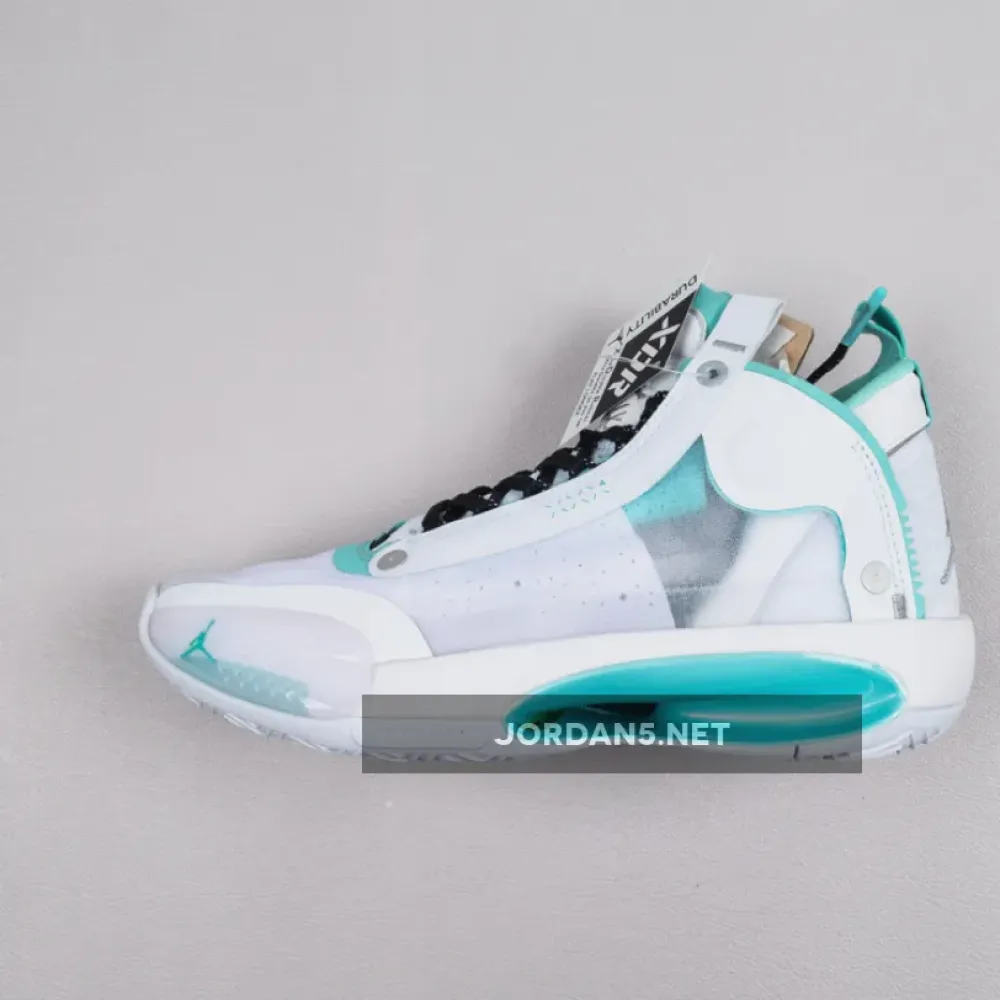 Air Jordan 34 “Guo Ailun PE” White Green  BQ3381-103