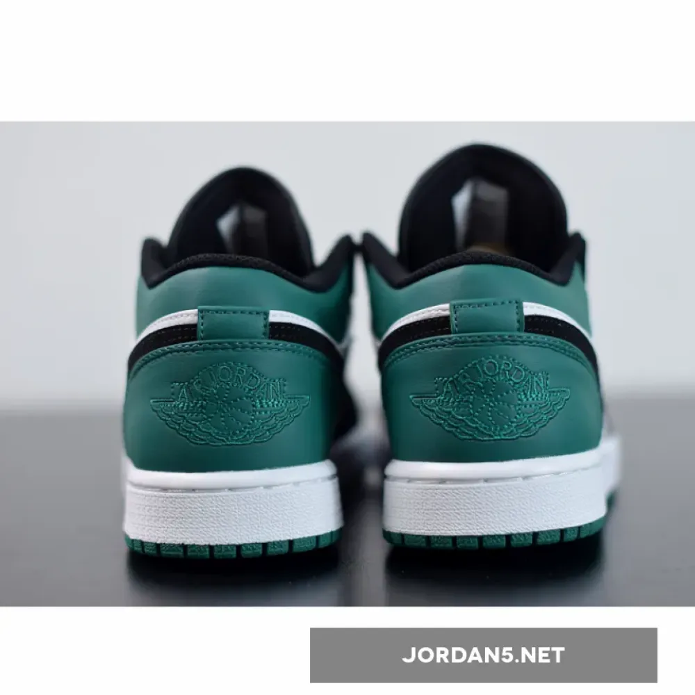 Air Jordan 1 Low White/Black-Mystic Green  553558-113