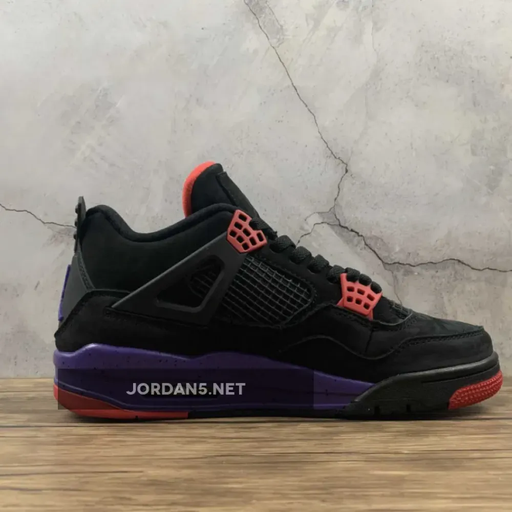 Air Jordan 4 “Raptors” Black/University Red-Court Purple  AQ3816-065