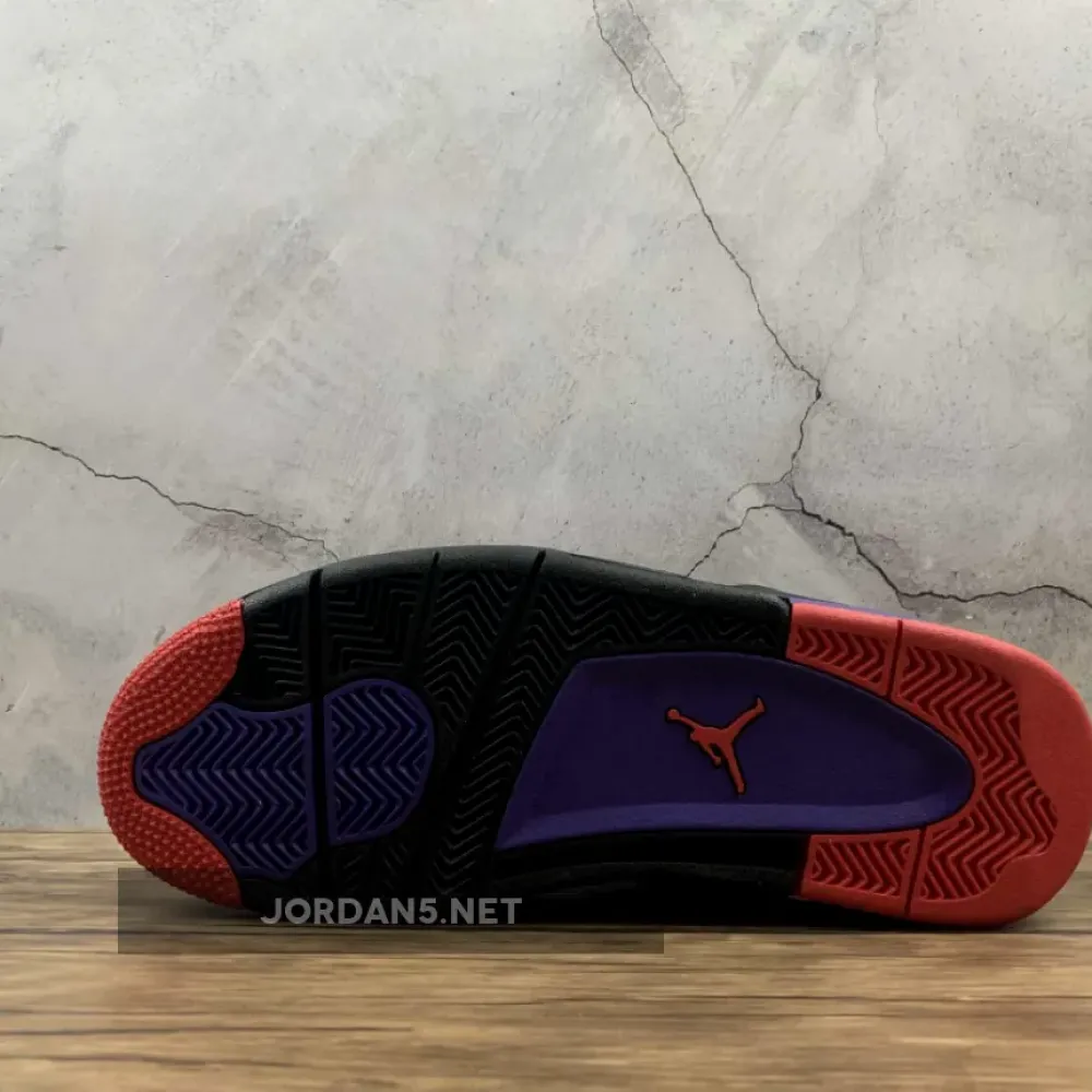 Air Jordan 4 “Raptors” Black/University Red-Court Purple  AQ3816-065