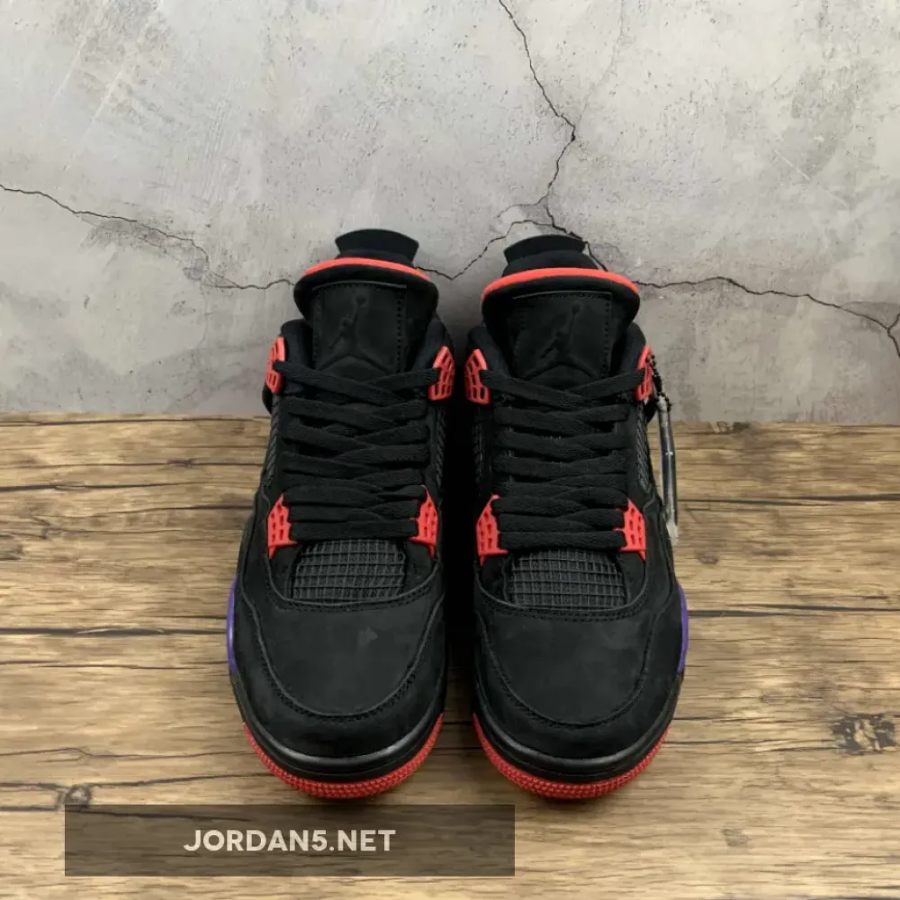 Air Jordan 4 “Raptors” Black/University Red-Court Purple  AQ3816-065