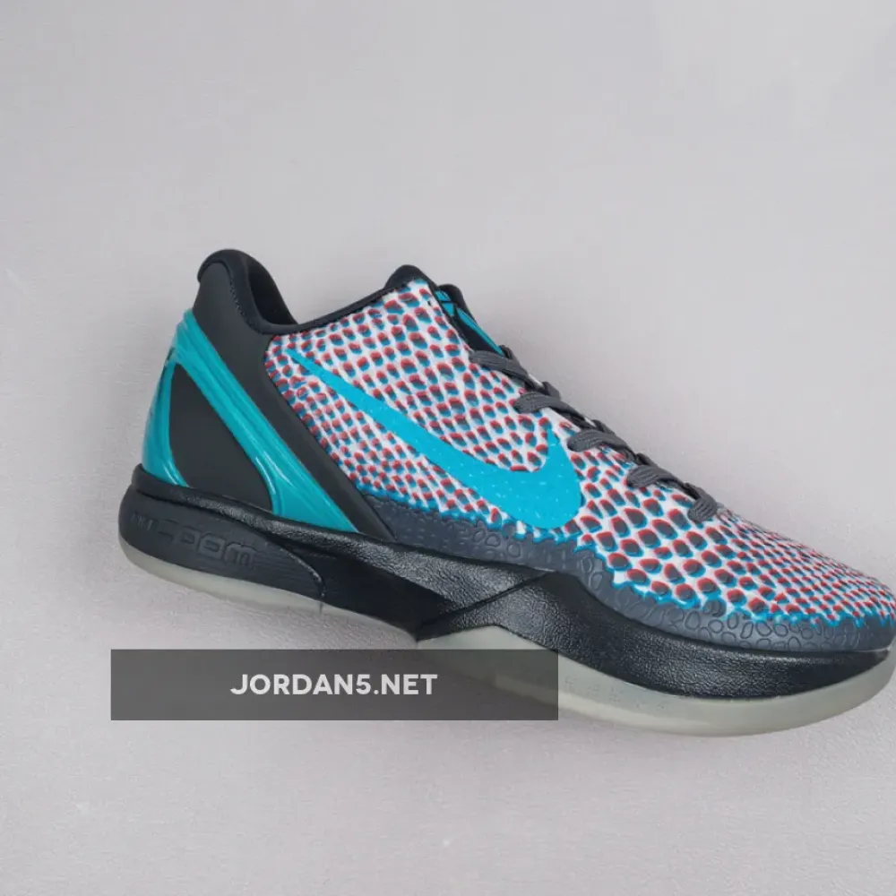 Nike Kobe 6 Protro ‘3D Hollywood’ Dark Grey/Daring Red-Chlorine Blue  DD2305-003