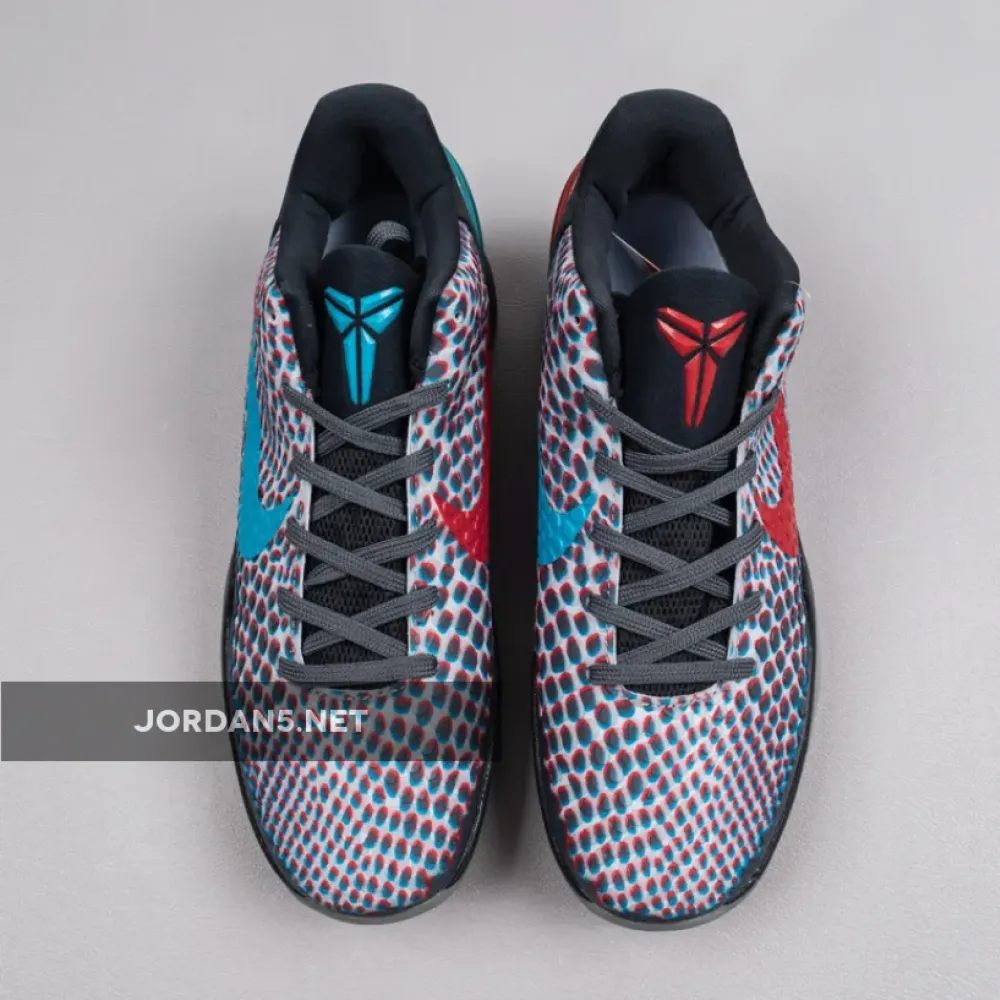 Nike Kobe 6 Protro ‘3D Hollywood’ Dark Grey/Daring Red-Chlorine Blue  DD2305-003