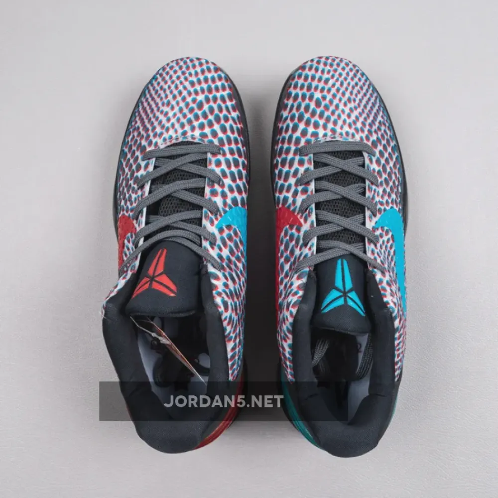 Nike Kobe 6 Protro ‘3D Hollywood’ Dark Grey/Daring Red-Chlorine Blue  DD2305-003