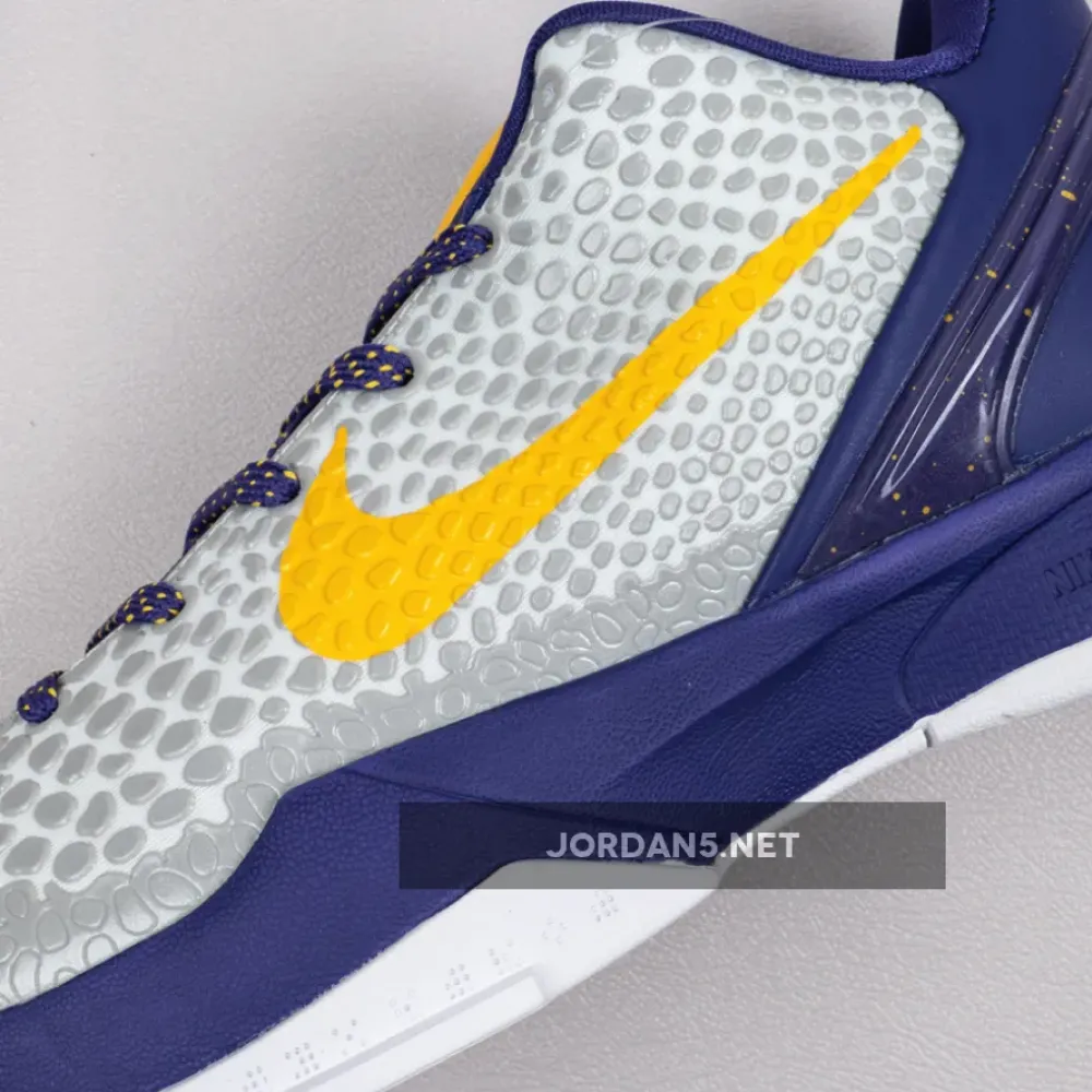 Nike Kobe 6 Protro ‘3D Lakers’ White/Purple-Grey-Yellow