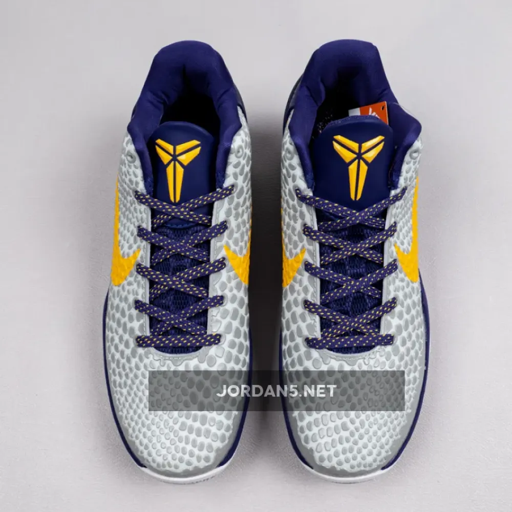 Nike Kobe 6 Protro ‘3D Lakers’ White/Purple-Grey-Yellow