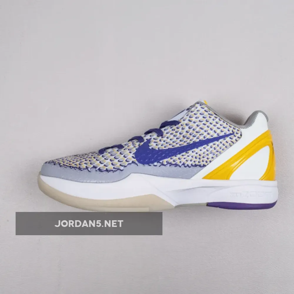 Nike Kobe 6 Protro ‘3D Lakers’ White/Del Sol/Club Purple CW2190-101 cw2190-101